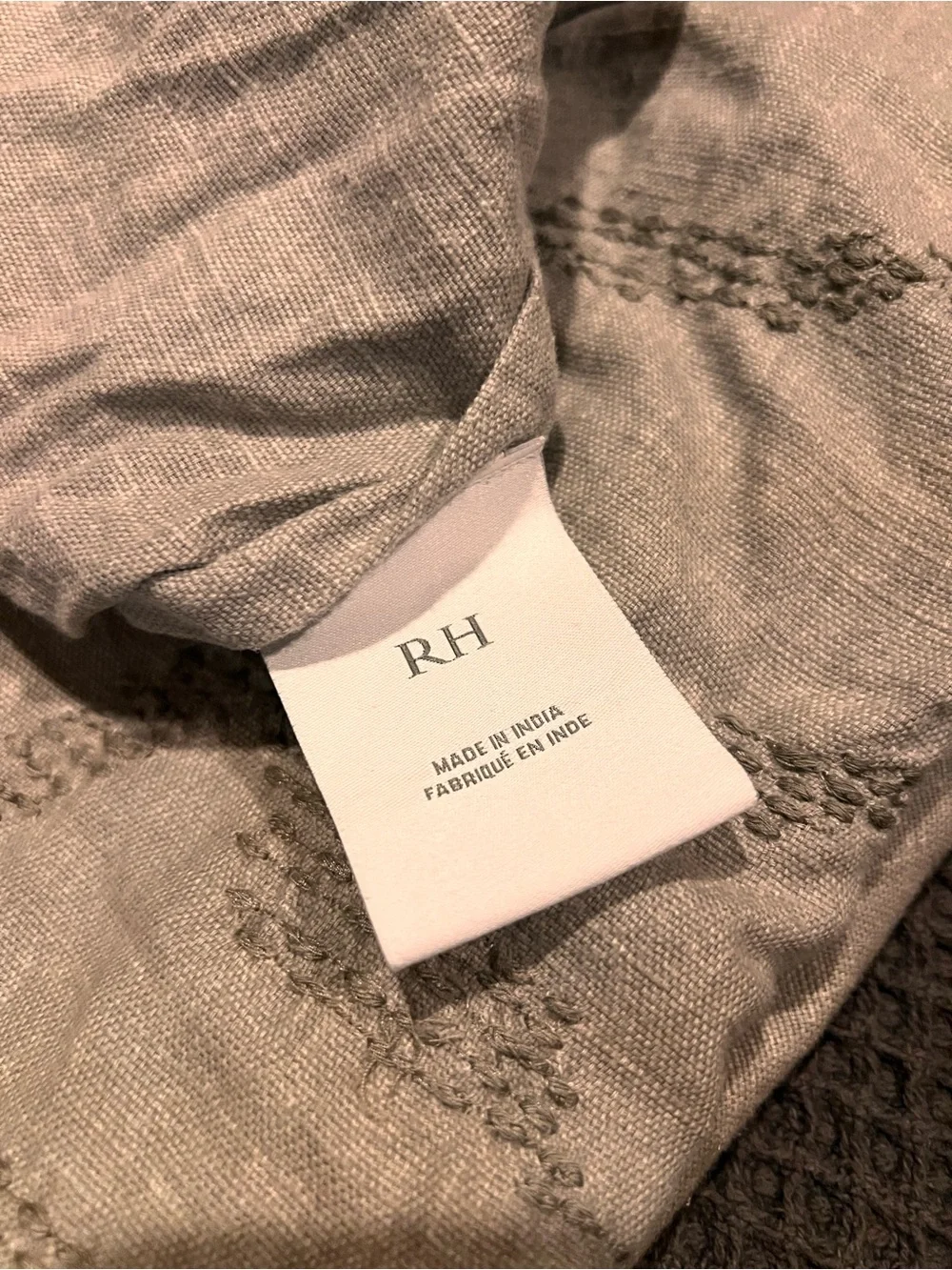 Restoration Hardware- full/queen embroidered duvet 100% cotton - Picture 4 of 8